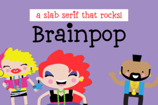 Brainpop: A Whimsical Slab Serif Font for Editorial Design