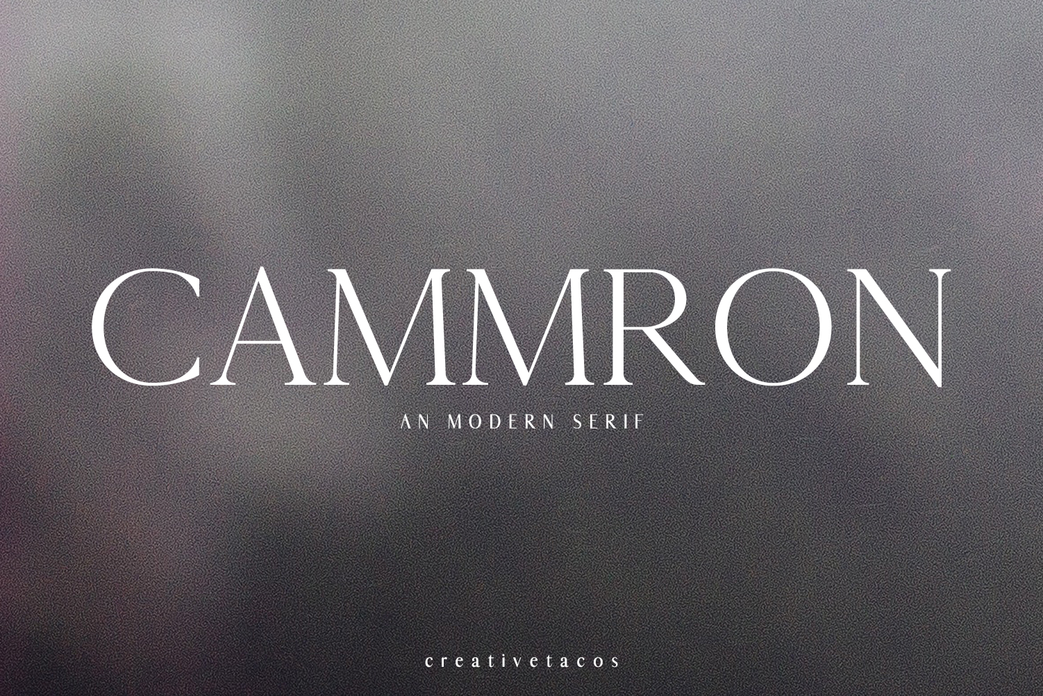 Cammron: A Modern Serif Font for Editorial Elegance
