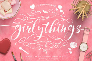 Discover Girly Things Family: A Charming Font for Makers