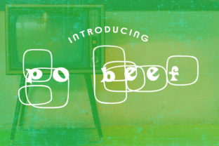 Discover Po Beef: A Retro Font for Creative Branding