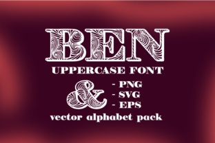 Discover the Elegance of Ben: A Festive Decorative Font