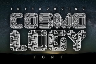Discovering Cosmology: A Versatile Decorative Font for Editorial Design