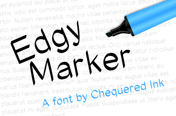 Edgy Marker: A Versatile Script Handwritten Font for Web Design