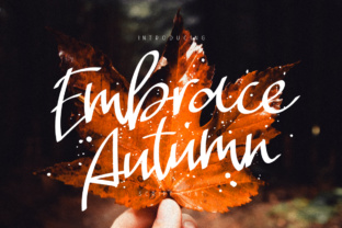 Embrace Autumn: A Handwritten Font for Elegant Branding