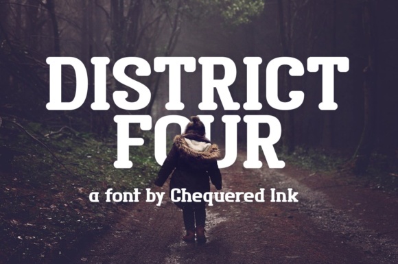 Enhance Your Editorial Design with District Four Font