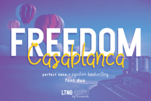 Freedom Casablanca: The Perfect Script Handwritten Font for Your Next Campaign