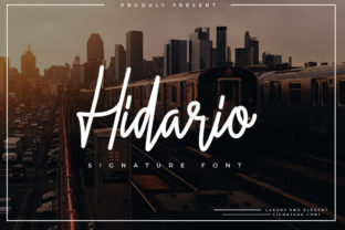 Hidario: A Luxurious Signature Font for Digital Design