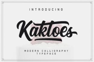 Kaktoes: A Versatile Script Handwritten Font for Editorial Design