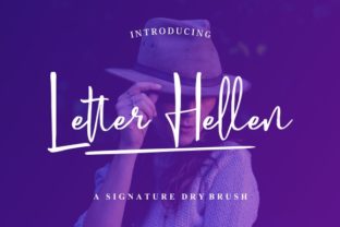Letter Hellen: A Signature Dry Brush Font for Elegant Web Design
