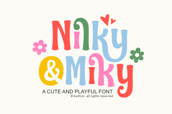 Nilky Miky: A Whimsical Font for Creative Branding