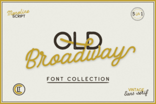 Old Broadway: A Charming Vintage Font for Makers
