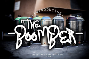 The Boomber: A Striking Graffiti Font for Creative Makers