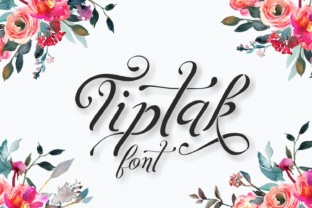 Tiptak: A Romantic Script Handwritten Font