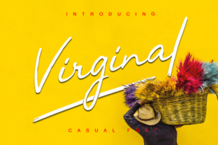 Virginal: A Handwritten Calligraphy Font for Makers
