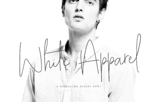 White Apparel Script: A Font for Elegant Handmade Creations